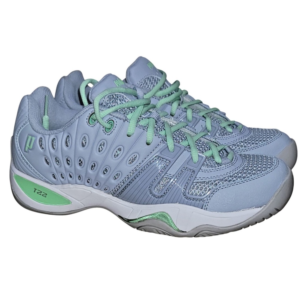 New Prince T22 Women's Tennis Pickleball Blue Low Top Sneakers Shoes Sz 9.5